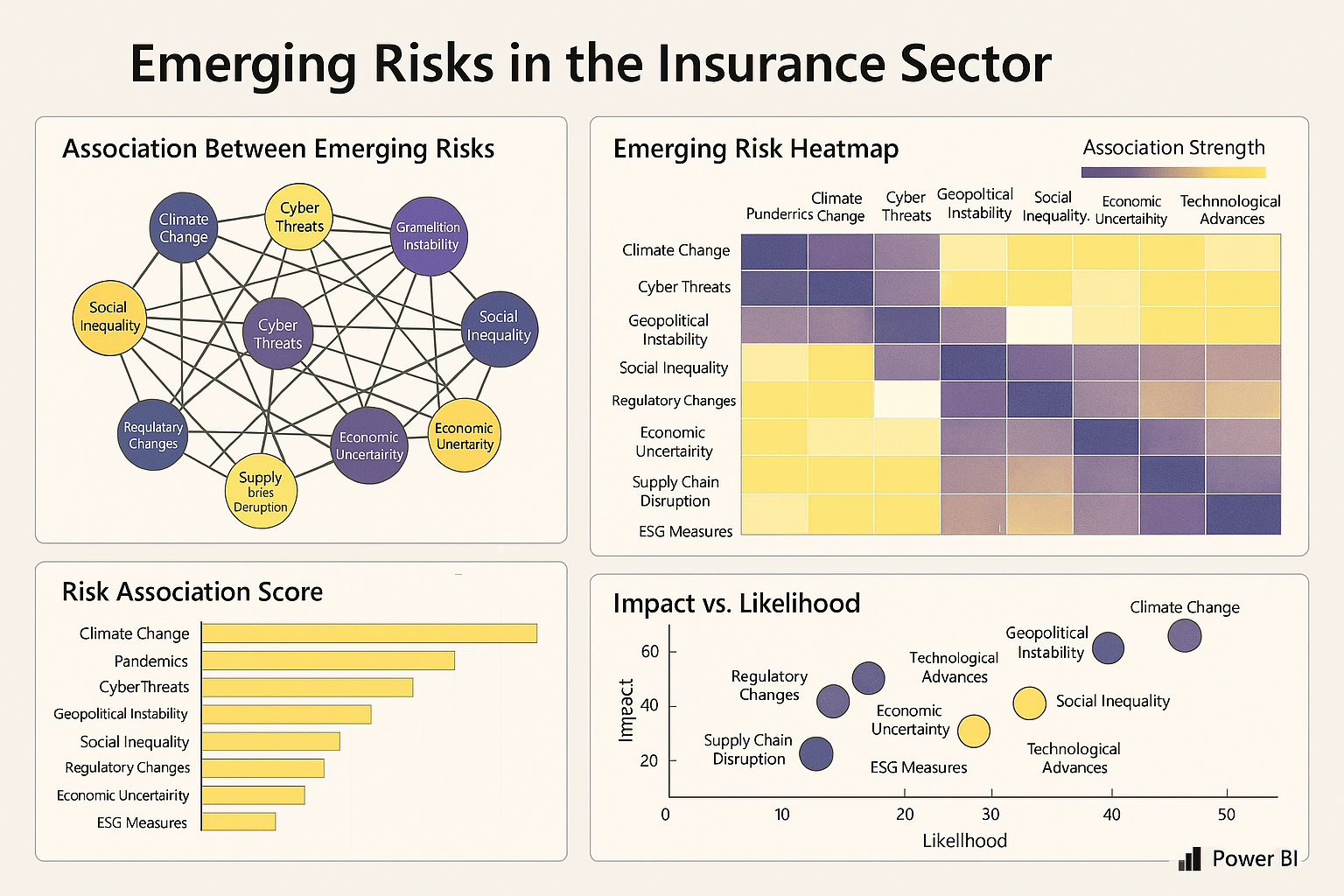 Emerging Risk Network Visualisation